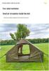 Large Skylight Double Door Inflatable Camping Tent - Windproof, Rainproof, and Thickened for Outdoor Travel.