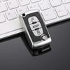For Peugeot 206 307 407 607 For Citroen C2 C3 C4 C5 C6 Car 2/3 Button Key Cover Case Bag Shell Holder Protector Keychain