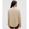 Lululemon Long Button Front Shirt Mojave Tan