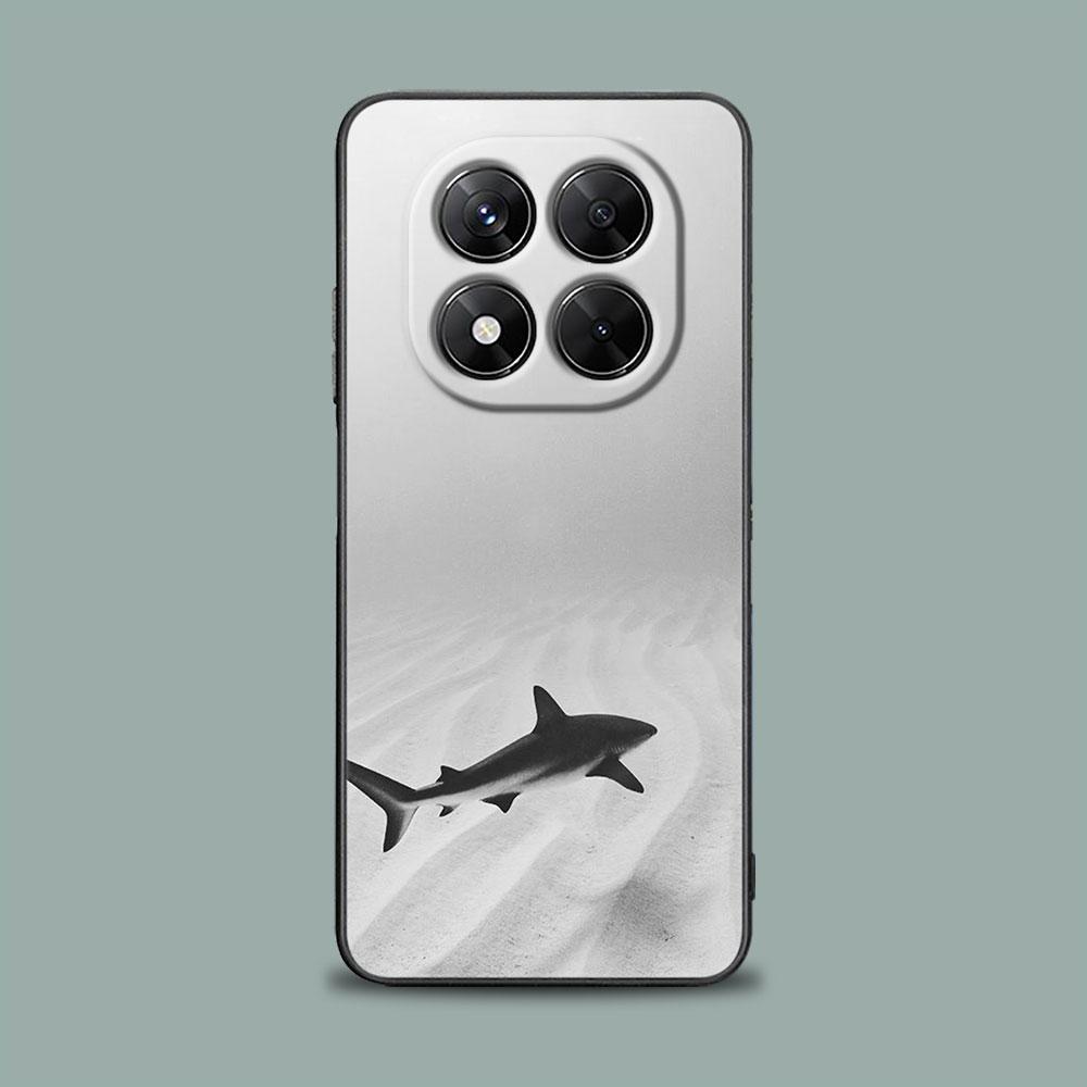 Phone Case for Xiaomi Redmi 15C 14C 12C 13C Redmi Note 15 14 13 12 11 10 Pro Plus 5G 12S Soft Cover Ocean Whale Shark Swimming