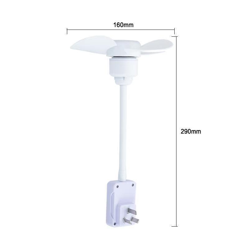 Compact Silent Desk Fan for Office, Kitchen, and Dormitory Use White (Upgraded with Independent Switch)