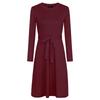 Women's Dress Autumn and Winter Fashion Slim Straps Long-sleeved Dress