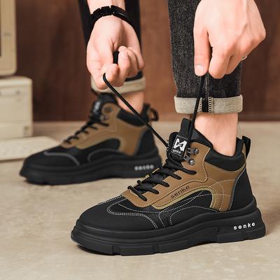 Autumn New Light Luxury Mid-help Outdoor Hiking Shoes Retro Non-slip Shoes Casual Shoes
