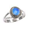 Natural Australian Opal Gemstone 925 Solid Sterling Silver Ring Size 9.5 F8C75