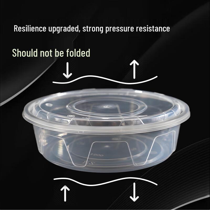 Disposable Round Plastic Food Containers