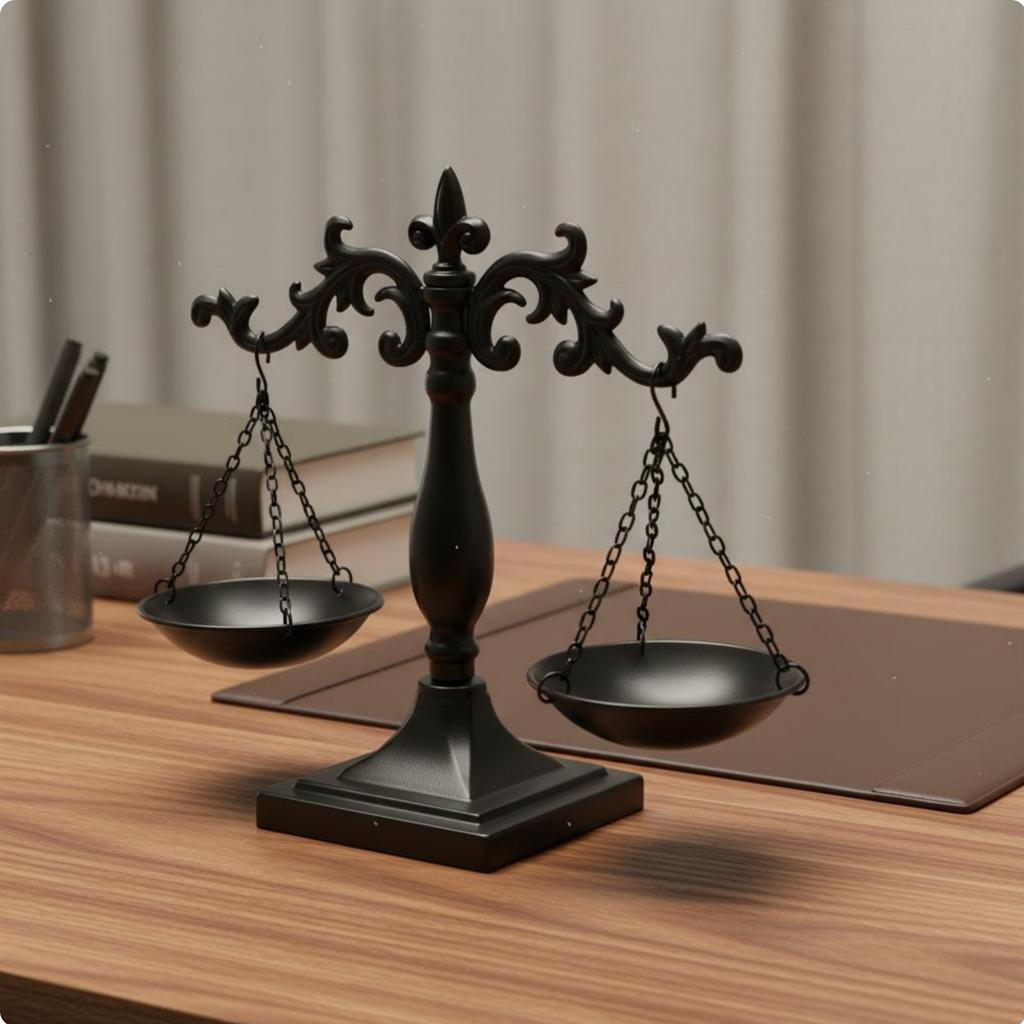 Decorative Balance of Fairness Versatile Balance of Fairness Sculpture Decorative Balance Scale Handmade Vintage Balance Scale