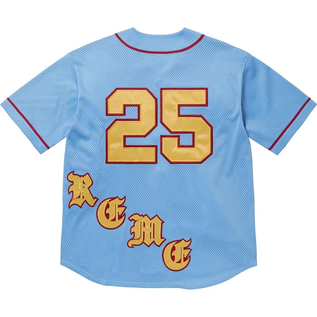 Supreme Old English "SS 25 - Light " baseball jersey Unisex SUP-SS25-146