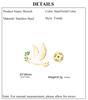 Cazador Stainless Steel Dove of Peace Pigeon Bird Lapel Pins Brooch for Women Men Olive Branch Badges on Backpack Jewelry Gift