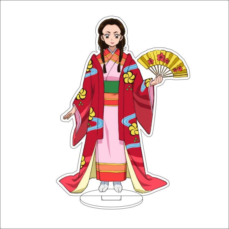 Anime Inuyasha Acrylic Stand Standing Set with Kagome and Sango Cute Cosplay Accessories Desk Decorations Toy for Gift