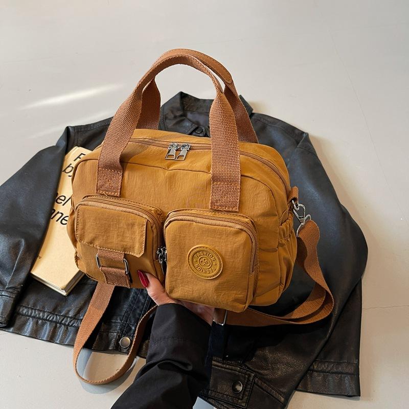 Casual handbag women's popular versatile lightweight cloth bag sports cycling shoulder bag crossbody bag class commuter bag