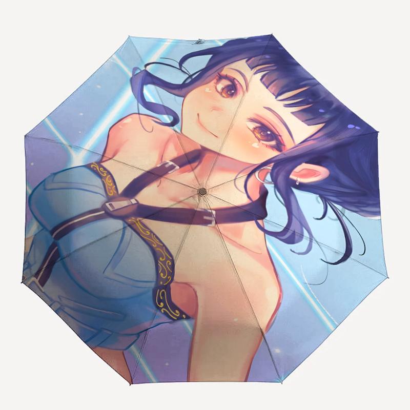 1pc KPop Demon Hunters ZOEY4 Umbrella, Sun Protection, And UV Shielding. It Has Eight Sturdy Ribs for Outdoor Use And Perfect Gift