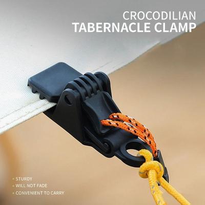 Tenda da esterno Clip per telo da campeggio Caravan Morsetto Jaw Grip Camp Gripper Trappola Stringere a scatto Tenda a baldacchino Tela Coccodrillo Clip
