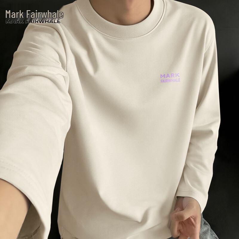 Mark Fairwhale Men's Casual Cotton Long Sleeve T-Shirt
