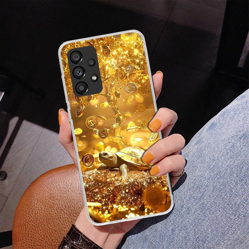 Fine Gold Pattern Printing Phnoe Case for Samsung Galaxy A17 A37 A57 A16 A26 A36 A56 A15 A14 A13 A55 A54 A53 A35 A34 A33 A25 A24