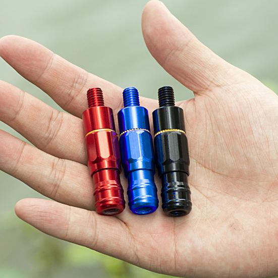 Fishing Net Connector Strong Load-bearing Anodization Connection Alloy Fishing Rod Pole Connector for Outdoor Angling