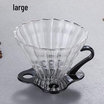 Borosilicate Glass V60 Coffee Filter Funnel