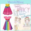 Halloween Fancy Nancy Cosplay Girl Dress With Ruffled Sleeves For Kids Party Fun