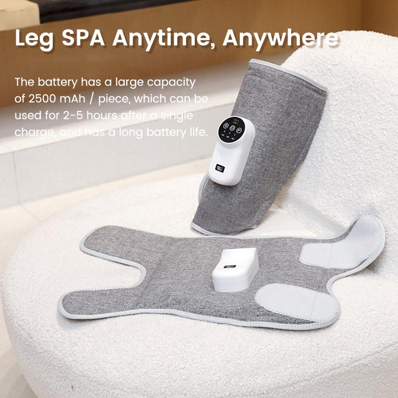 Electric Leg Massager Wireless Heating with Air Compression Leg Massage Device For Pain Relief Calf Muscle Fatigue Relax