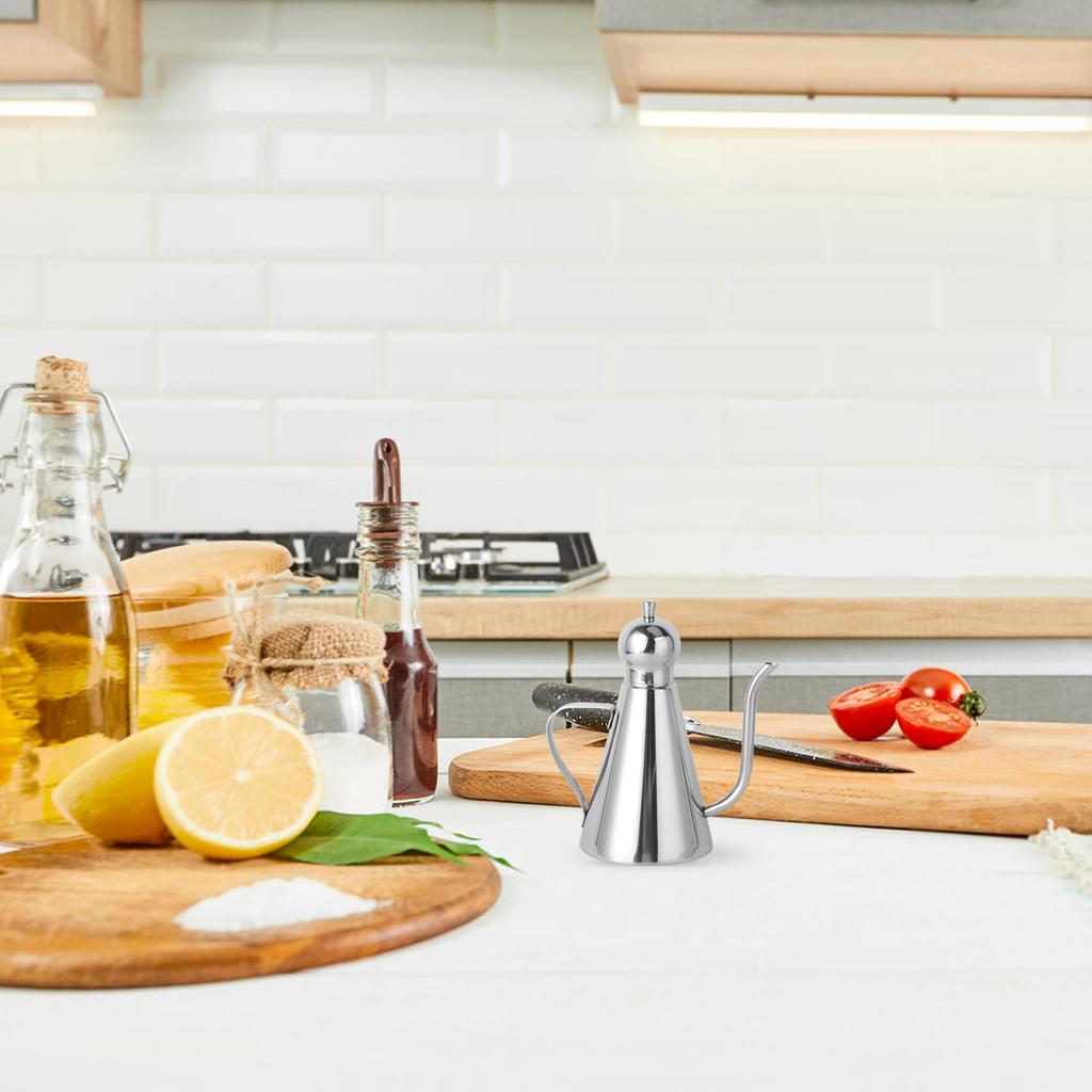 304 Stainless Oil Bottle Condiment Dispenser Vinegar Kettle Water Can Household