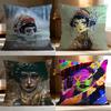 Popular L-LLove Death & Robots Cushion Cover Soft Washable Pillow Case Multi-Scene for Couch Bed Travel Office Use