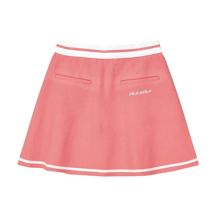 Fila Logo Print Golf Woven Casual Skirt Women Skirts Pink A11W215313-FPC