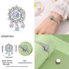 Original 100% 925 Silver Lucky Clover Patron Saint Flat Bead Fit Original Flat Bracelet DIY Jewelry Making Women's Gift