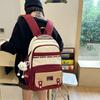 Colorblock Studenten Schultasche Damen Reise Rucksack