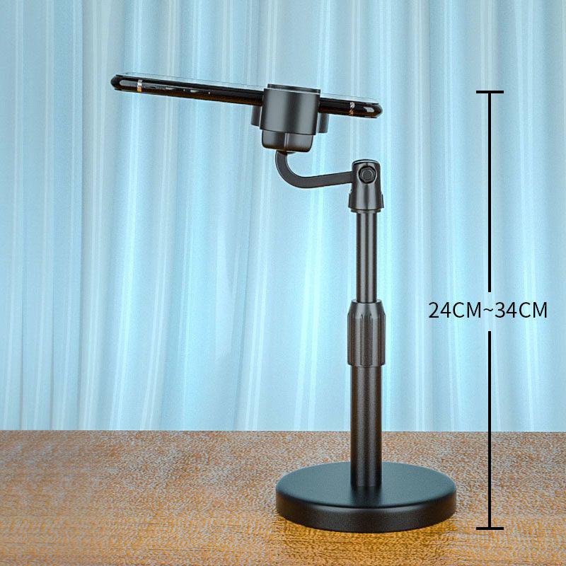 Multifunctional Phone Stand with Fill Light for Overhead Shooting, Live Streaming, and Steady Photography.