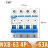 Chint NXB Air Switch Circuit Breaker: 1P, 2P, 3P, 4P Household Type D Three-Phase Disconnector 380V.