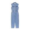 TAOP&ZA Women's Sleeveless Commuting Denim Jumpsuit
