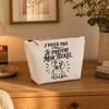Trousse de toilette - PLANETEE - J'peux pas minimaliste - Beige - 100% coton - 3 L