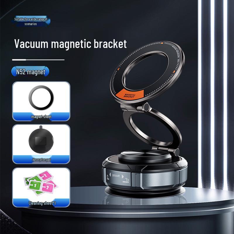 Car Vacuum Magnetic Dashboard Mount - Rotating, Multi-functional Phone Holder