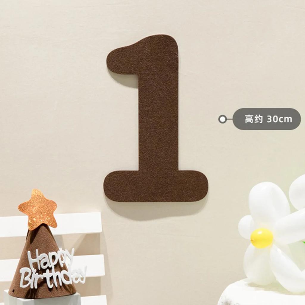 Filz-Geburtstagsbanner mit Kugel und Schnur, digitales „Happy Birthday“-Filzbanner, Partydeko für Kinder, Hängeflagge mit Blumenmuster, Babyparty-Zubehör