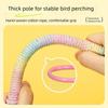 Non-Slip Bird Perch Stand With Bell Wear-resistant Paw Grinding Sticks Multifunctional Comfortable Bird Training Perch