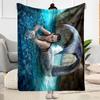 Gothic Style Blanket Soft Warm Cozy Perfect for Seaside Office Chair Four Seasons Universal Playful Design Best Holiday Gift for Friends Family