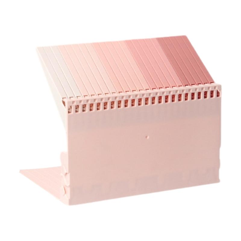 

Gradient Color Book Holders Book Stands Book Stoppers Piano Key Bookends Decorative Bookends for School Home Office розовый