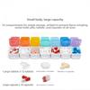 Pill Organizer with Medicine Reminder Alarm Weekly Large Capacity Vitamin Box Organizer AM PM Daily Travel Medication Box