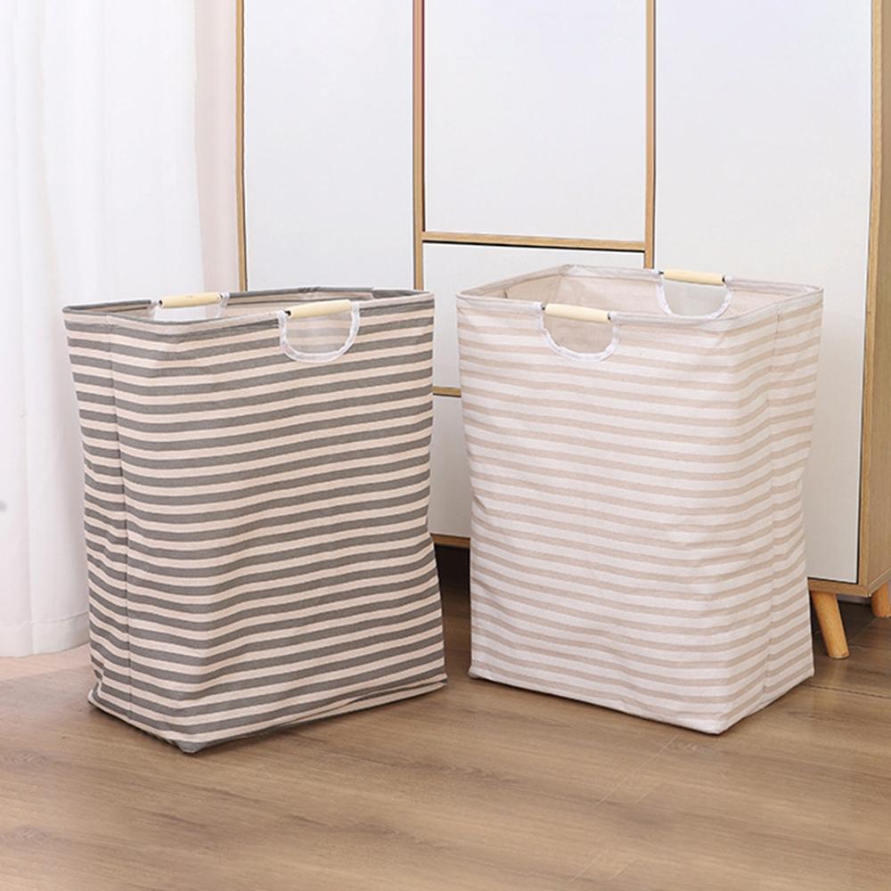 1PC A Portable, Foldable Fabric Waterproof Bathroom Storage Basket For Dirty Clothes