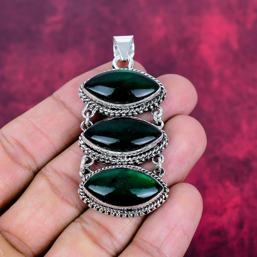 Green Flash Labradorite Pendant Gemstone Jewelry, 925 Solid Sterling Silver Pendant, Handmade Jewelry Birthstone Pendant, Gift For Him