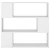 Bookshelf Room Divider White 100x24x94 cm