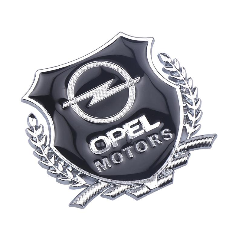 1/2pcs Metal Car Badge Side Trunk Door Window Stickers Decoration Decals For Opel Insignia Astra Antara Meriva Zafira H G Corsa
