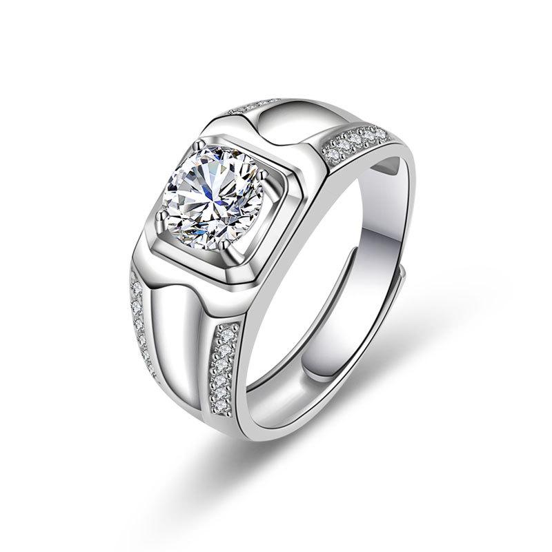 Unique and Personalized Differences with Personalised High-grade Sparkling and Glittering Classic Couple's Ring One Carat Ring Fashion Trends Ring