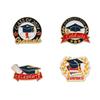 Original Graduation Season Brooch, Scholar Hat, High School Entrance Examination, English Alphabet Schoolbag Decoration, Zinc Dripping Oil