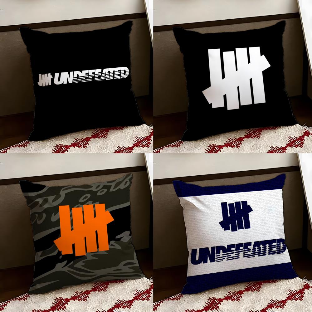 UUndefeated Trend Cushion Cover Reversible Soft Durable Pillow Cover Home Car MultiScene Use for Daily Comfort