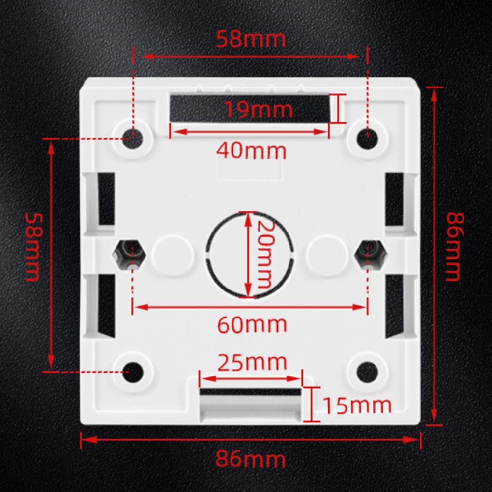 Switch Installation Box Wall Junction Outfit Box Socket External Mounting Outlet Box 86 Type Switch Socket Junction Box