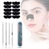 VENDLY Blackhead Remover, Whiteheads, Dirt, Oil & Pore Cleanser Charcoal Nose Strips (10-Pcs) & Tool Kit Set For Man & Women (Unisex)