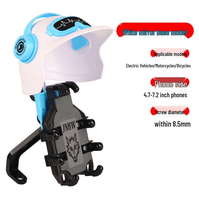Rainproof and Anti-Shake Phone Holder with Sunshade for Electric Scooter and Motorcycle