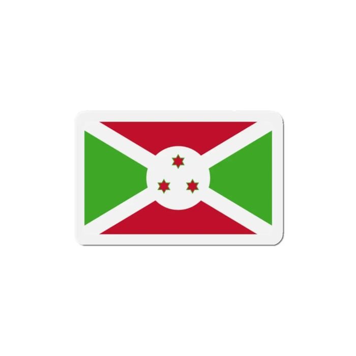Aimant Drapeau Burundi - Multicolore - 10 Cm - 50 Pièces - Résine Synthétique - Mixte