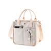 3D-Tragetasche aus Canvas mit mehreren Taschen: Stilvolle, vielseitige Messenger- und Lunchbox-Tasche