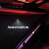 2Pcs LED Car NDSX3 Door SantaFe Emblem Light Welcome Lamp Wireless Projector For Santa Fe